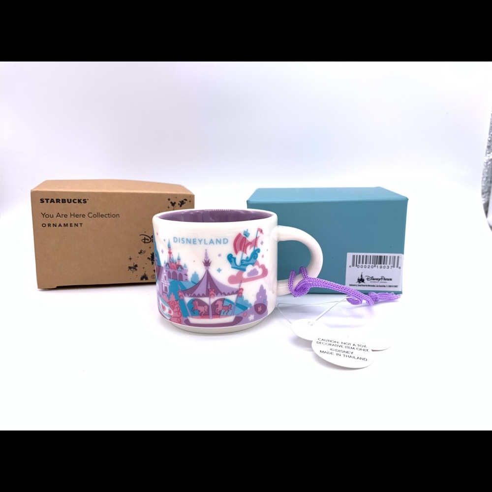 Disneyland Starbucks mini mug ornament